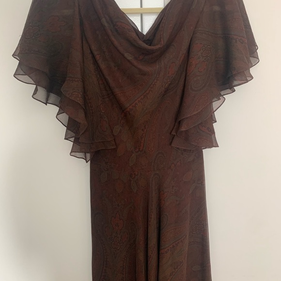 Ralph Lauren Black Label - Silk Paisley Print Dress - Picture 5 of 8